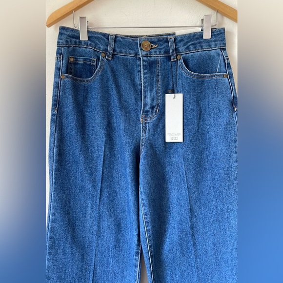 Rachel Zoe Repreve Women Hi-Rise Wide-Leg Stretch 5-Pocket Jeans 4 - Picture 2 of 6